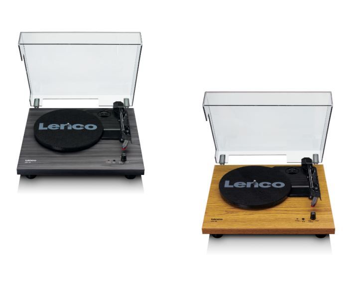 Gramofon Lenco LS 10 - Gramofon s vestavěnými reproduktory v podnoží, varianta BLACK nebo WOOD - WOOD SENCOR