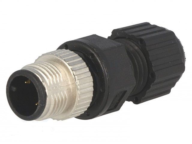 Konektor M12 3piny 12-03BMMA-SL8001, Vidlice; kód A-DeviceNet / CANopen; pájení, IP68