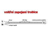 LED zářivka lineární T8, 20W, 4000K, denní bílá, 150cm, mléčná, patice G13 náhrada zářivky