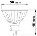LED žárovka MR16/GU5.3 7W - bílá teplá, náhrada za halogen 42W
