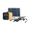 Set solárního osvětlení-ostrovní systém-solární panel 50W (Li-Ion), vestavěná baterie, 4xUSB, včetně měniče 230V