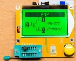 Univerzální automatický tester RLC, ESR a polovodičových součástek s procesorem ATmega328, sestavený modul