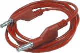 Měřicí propojovací kabel na banánek @2mm - banánek 2mm, délka 2m, červená,  Průřez vodiče 1mm2