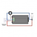 Panelové měřidlo PZEM022 Multitester V-A-P-F-COSfí, voltmetr a ampérmetr, výkon, energie, frekvence, účiník, digitální LCD podsvícení