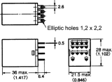 RELÉ MY4-24DC, 4x přepínací kontakt 5A/250VAC, s cívkou 24VDC. Montáž: patice OMRON