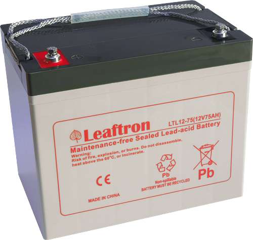 Baterie olověná Leaftron LTL12-75 (12V/75Ah)