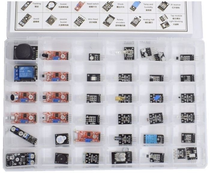 Arduino UNO R3, Senzor Kit sada modulů, 37ks