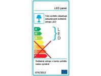 LED panel přisazený, 18W, 1350-1400lm, 4500K, neutrální denní bílá, čtvercový, hranaté, bílý, 220 x 220 x 40mm