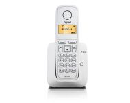 Siemens Gigaset A120 bílý (S30852-H2401-R602) , přenosný bezdrátový telefon na pevnou linku