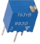 T63YB  5kOhm Trimr 0,25W víceotáčkový cermentový, 6.8x6.8x4.5mm, šroub shora.