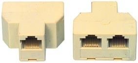 US-ROZDVOJKA-1Z/2Z 8P8 RJ45 redukce telefonní