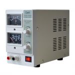 Zdroj laboratorní stolní Geti GLPS 1502A regulovatený 0-15V/ 0-2A, dva analogové měřiče