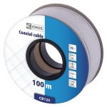 Koaxiální kabel CB125 75 Ohm, vnitřní vodič měď (Cu), průměr 6,8mm, materiál stínění mědí plátovaný hliník (CCA)