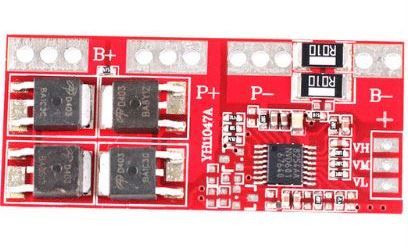 Ochranný obvod a balancér pro 4 Li-Ion články 18650, proud do 30A