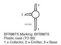 VF tranzistor BFR96TS NPN 20V/0,075A 0,5W 5GHz TO50