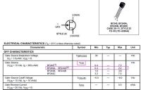 BF245B Tranzistor N-MOSFET 30V 15mA 350mW 1MHz TO92