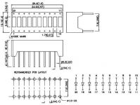 LED displej bargraf H2R3Y4P, 10 nezávislých segmentů, 1× modrý, 4× zelený, 3× žlutý, 2× červený