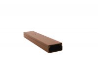Lišta vkládací 15X10 mm EIP, hranatá, dřevo tmavá hnědá, imitace dřeva, pro montáž na stěnu nebo na strop, délka 2m