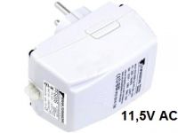 Napájecí adapter zásuvkový zdroj transformátor z 230Vstř. na 11,5VAC 12V střídavý 20W max.1,7A Tepelná pojistka, Ochrana proti zkratu (PTC), nestabilizovaný