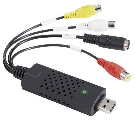 Převodník video USB - převod VHS analogu do digitální podoby, digitalizace kazet do PC, video-graber, kompatibilita Windows 2000, XP, Vista., redukce Scart / Cinch