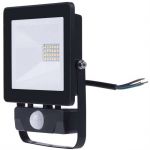 Reflektor LED venkovní s PIR čidlem, senzorem 20W/1600lm, EMOS ZS2321, AC 230V, černý, 4000K - neutrální denní bílá