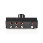 Analogový Audio Přepínač ASWI2403BK 3 vstupy, 1 výstup. RCA cinch