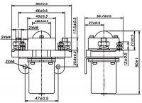 Stykač 12Vss/200A ZJ200D, kontakt 80VDC/200A trvale(400A/2min, 1400A