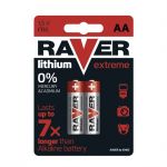 Baterie AA (R6) lithium RAVER tužková 1,5V