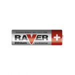 Baterie AA (R6) lithium RAVER tužková 1,5V