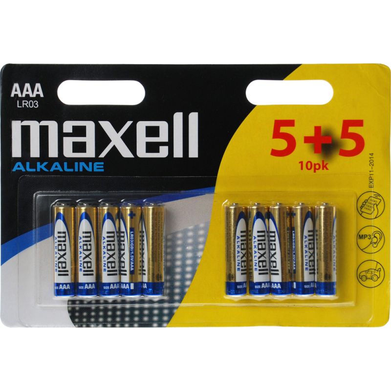 Mikrotužková baterie alkalická AAA (R03) Maxell 1,5V blistr 10ks