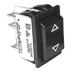 Přepínač vypínač kolébkový 2pol./6pin (ON)-OFF-(ON) 250V/10A černý, bez aretace-vrací se do původní polohy "profi"