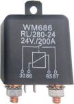 RELÉ WM686-24VDC/200A 1x spínací kontakt 200A, elektromagnetické; Ucívky: 24VDC/1,8W