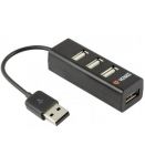 Yenkee YHB 4001BK Rozbočovač 4x USB výstup 1x USB-A, porty 2.0