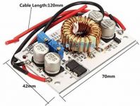 Sestavený napájecí modul, step-up měnič DC-DC vst. 8,5–48V/výst.10–50V 0–8A max.0-8A nastavitelný. 250W