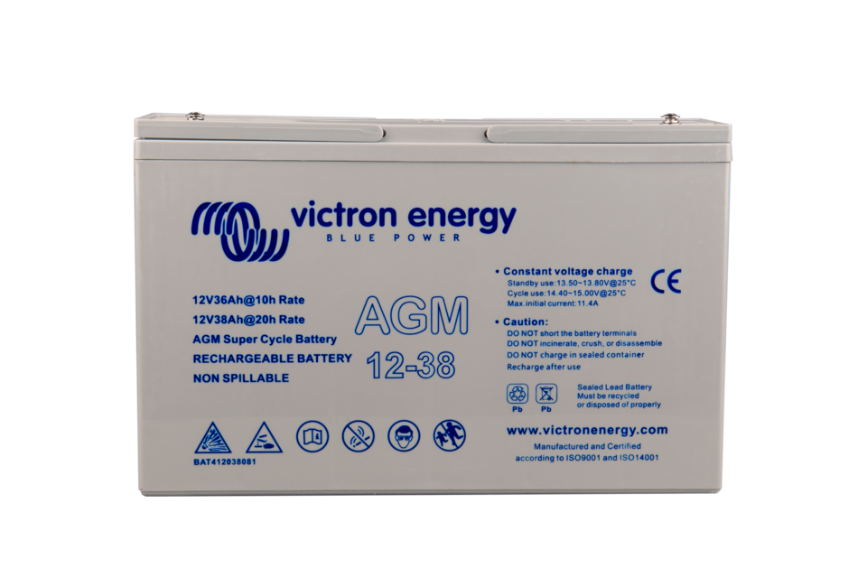Solární baterie olověná gelová Victron Energy (12V/38Ah) nabíjecí bezúdržbová