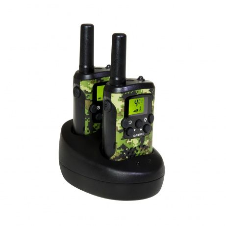 Vysílačky-PMR Radiostanice EVOLVEO FreeTalk XM2, sada 2 vysílaček s duální nabíjecí základnou