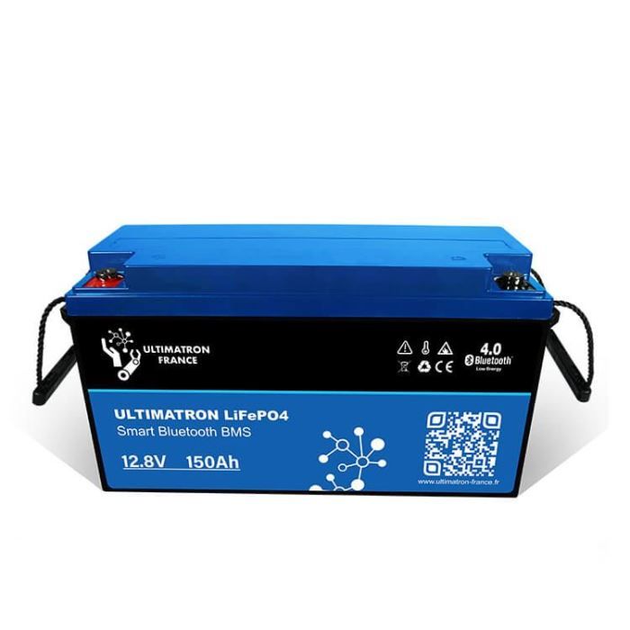 Baterie Ultimatron Smart BMS Lithiová LiFePO4 12V/150Ah nabíjecí akumulátor, jdou řadit do série i paralelně max. 4ks
