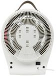 Elektrický topný ventilátor s termostatem Tristar KA-5140, teplovzdušný ventilátor KA-5140 15 m² bílá - topení, přímotop, 2000W, 4 stupně výkonu, termostat, elegantní design