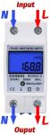 Elektroměr 1f DDS528L digitální LCD display jednofázový podružný měřič spotřeby, wattmetr na DIN lištu