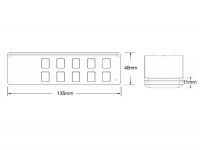 LED dálkový ovladač-stmívač dimLED OV 4KL nebo 8KL nezávislých kanálů pro přijímač dimLED. Varianta: