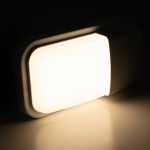 LED fasádní nástěnné svítidlo MURUS-W bílé, vyberte si teplotu barvy-VARIANTU - TEPLÁ BÍLÁ