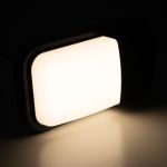 LED fasádní nástěnné svítidlo MURUS-B černé, vyberte si teplotu barvy-VARIANTU - TEPLÁ BÍLÁ