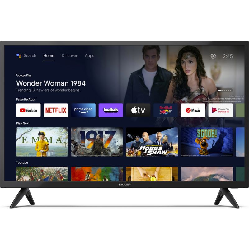 SHARP televizor 32FG2EA ANDROID SMART TV T2/C/S2, HBB TV – červené tlačítko v 2.0.1