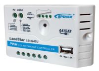 Solární regulátor nabíjení 10A Epsolar LS1024EU 12/24V pro inteligentní řízení dobíjení, ochrana přebitím, vybitím, před zkratem, vst, max. 50V