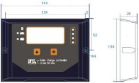 Solární regulátor PWM Win300-NBT, 12V/20A s bluetooth, vst. max. 40V