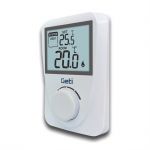 Termostat pokojový GETI GRT01 drátový digitální-manuální ovládání, teplotní rozsah 5 až 35 °C (v krocích po 0,5 °C)