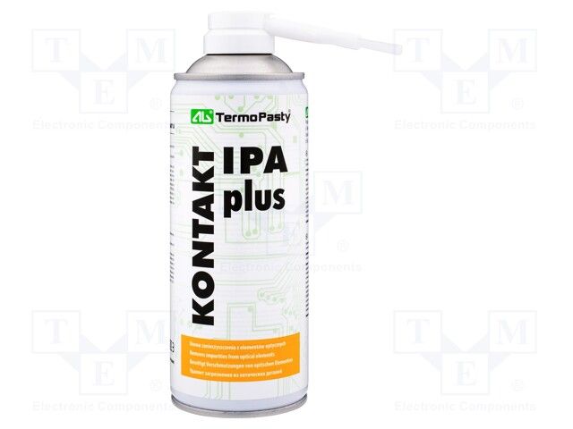 IPA Plus spray 400ml čistí kontakty na nf i vf přístroje, sprej, Izopropylalkohol ve spreji, Vhodný pro čištění desek plošných spojů, elektromechanických součástí, apod.