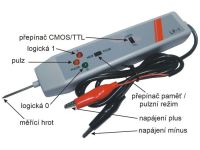 Logická sonda LP-1 Pro měření TTL,DTL a CMOSS napájení 5–18VDC indikace log 1 a log 0 nebo pulsů