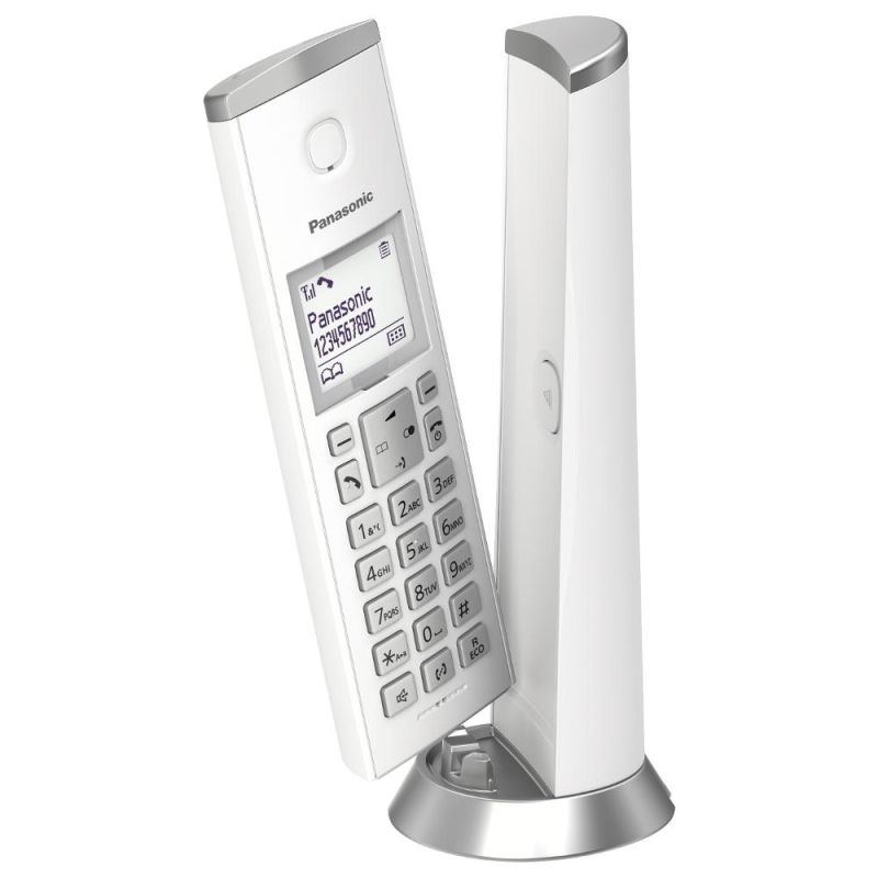 Panasonic KX TG210FXW přenosný bezdrátový telefon na pevnou linku