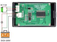 Panelové měřidlo Ampérmetr,voltmetr, wattmetr, 10A 100VDC